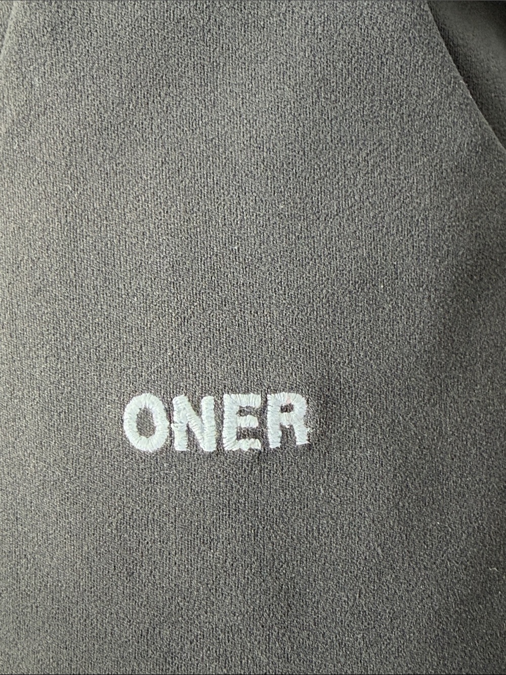 Oner Active Black Racerback Sports Bra with Center Logo - Picture 7 of 7